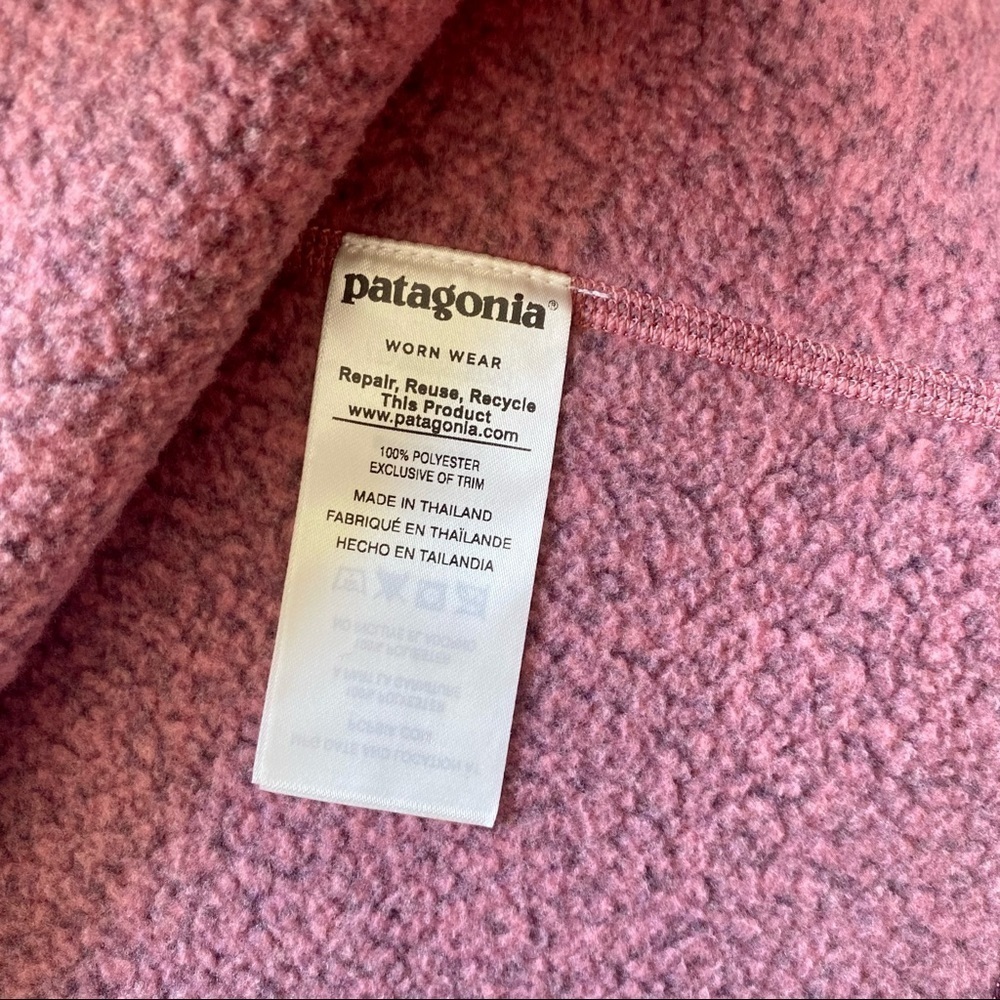 Patagonia Pink Quarter Zip Better Sweater - Picture 7 of 9